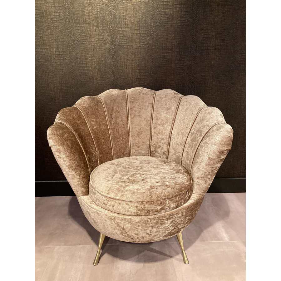 Luxury Schelp stoel Shell met gouden poten Luxe stoel op maat