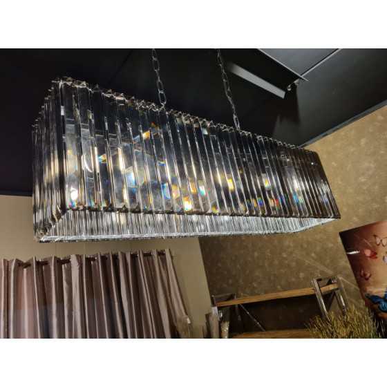 Hanglamp piano glas antraciet 90 cm