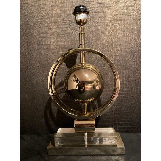 Tafellamp gouden bol exclusief kap | 50x25cm
