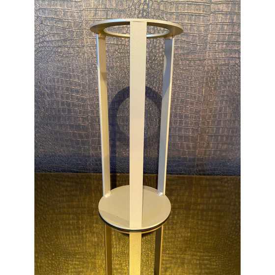 Luxe tafel windlicht 30cm open goud