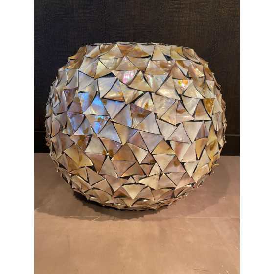 Schelpenvaas Bowl creme driehoek 60x51cm Uitverkocht