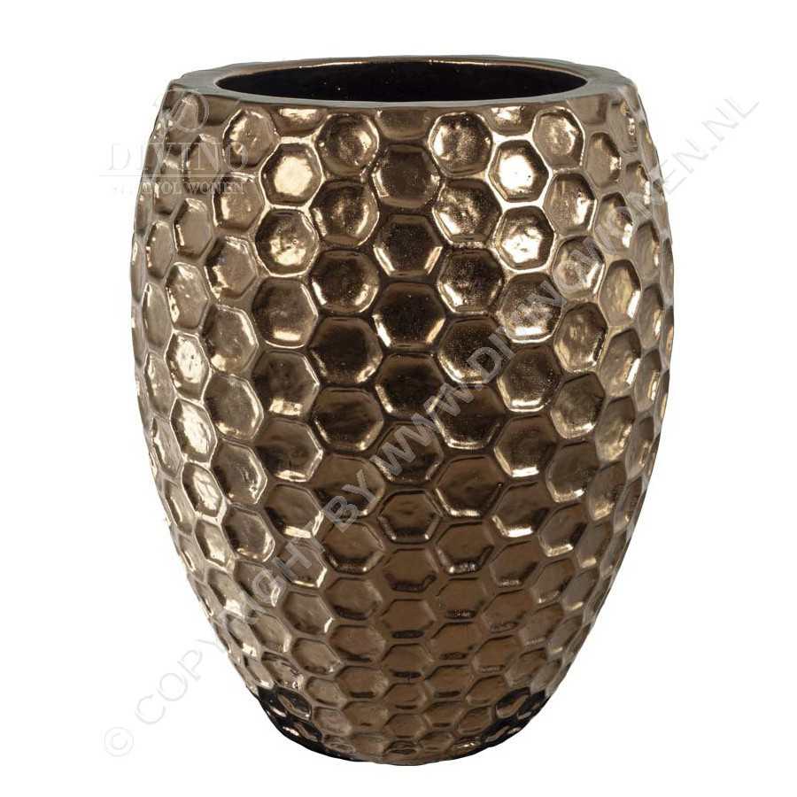 merknaam Inpakken Vet Pot Honey Goud Brons D54cm H65cm kopen? | Pot & Vaas