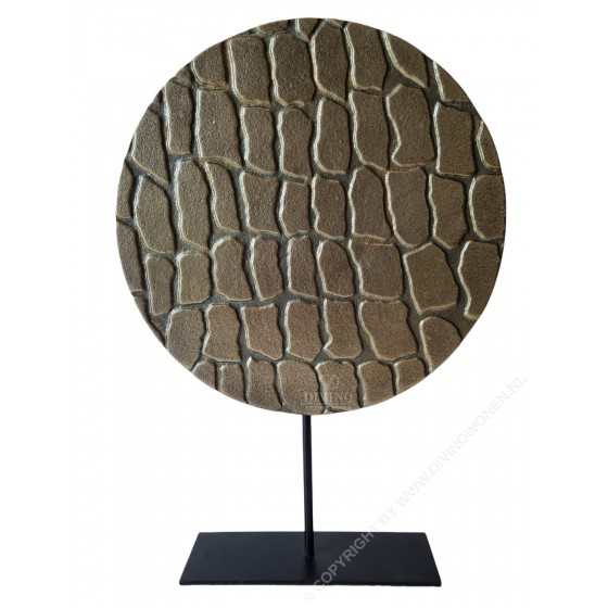 Light & Living Ornament Persega Croco Goud op Statief 36x52x7,5cm