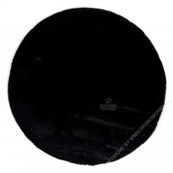 Fluffy Laagpolig Vloerkleed Plush 25 Zwart