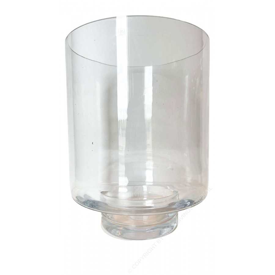 bonen lade Comorama Kaarsenhouder Helder Glas 27,5x27,5x35cm | Haans Windlicht Op Pilaar