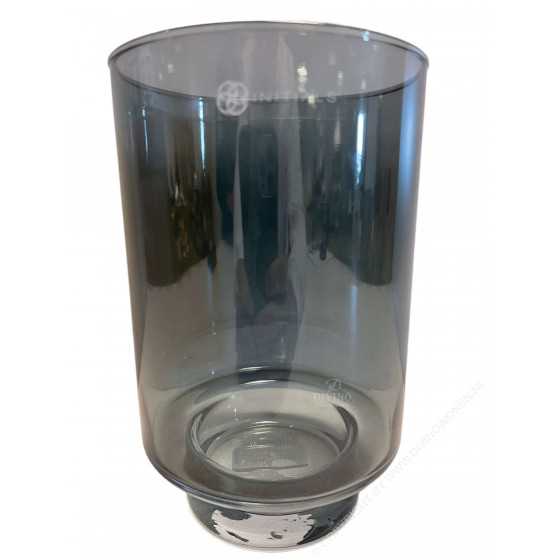 Initials Kaarsenhouder ø13,5x21cm Rond Smoke Grey Glas t.b.v. Haans Tafel Windlicht