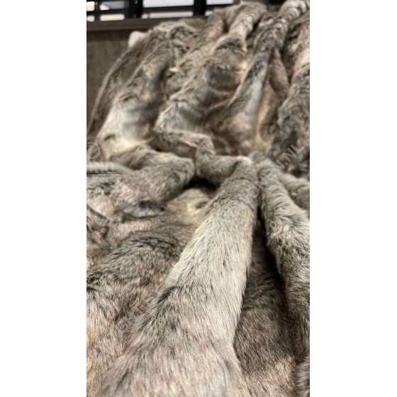 Elasticiteit Scheur Plasticiteit Woondeken Bont Look Plaid Luxe Italian Wolf 130x170cm | Plaid Kopen?