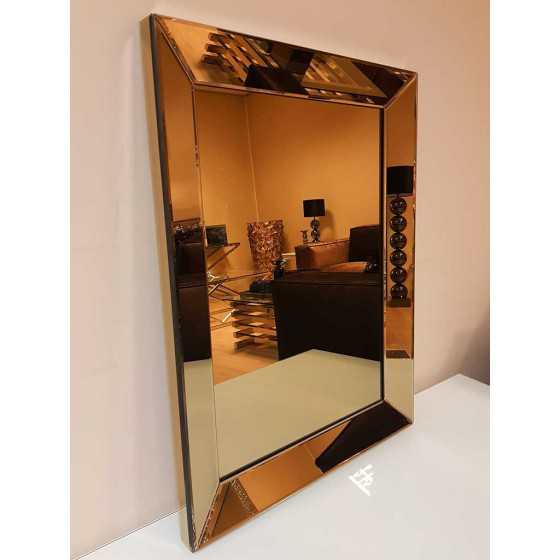 Spiegel met Spiegellijst Brons 80x60cm | Metropolitan Luxury Stijl | Spiegel Zijkant UITVERKOCHT