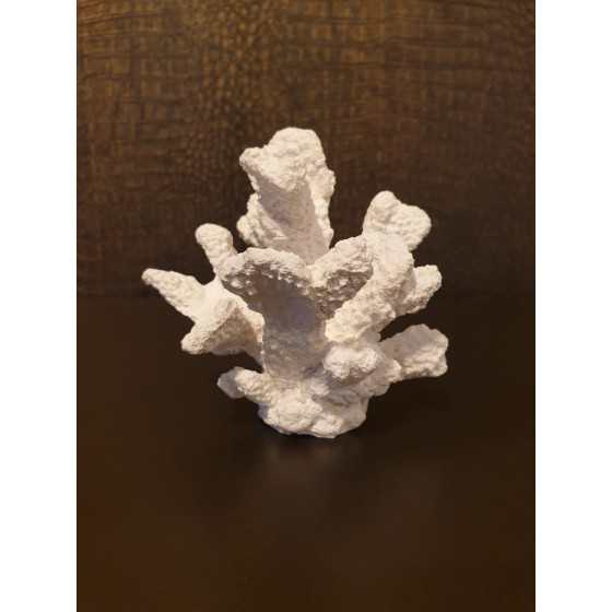 Wit koraal imitatie 11x11x11cm Uitverkocht