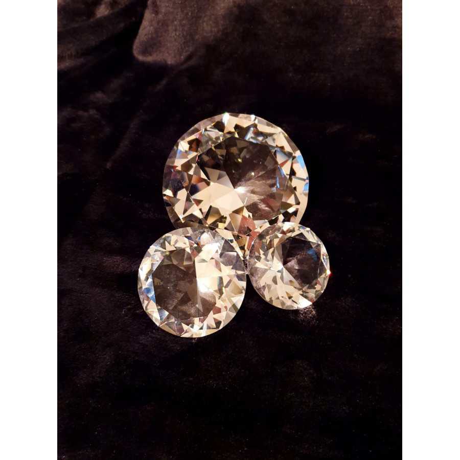 Glazen Diamant Geslepen 5cm