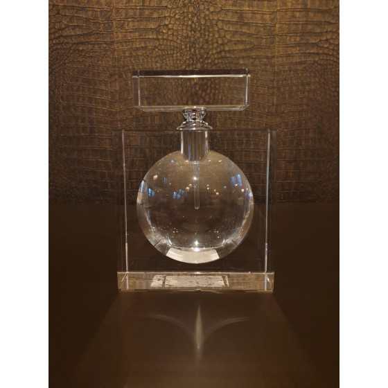 Kristal Parfum fles rechthoekig 16cm