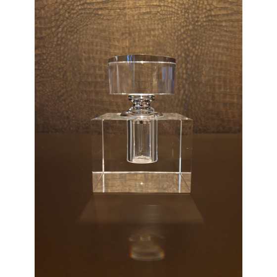 Kristal Parfum fles rechthoekig 8cm uitverkocht