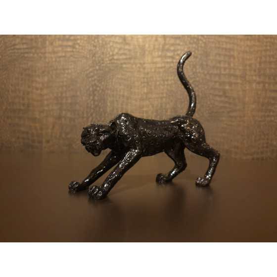 Luipaard zwart 18x16cm