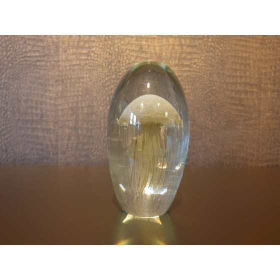 Gouden kwal in glas 16 cm