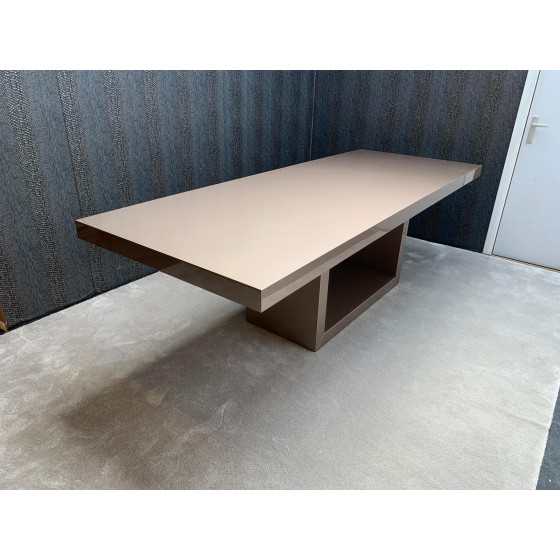 PUUUR Eettafel Bezos met U-Poot blad 6 cm dik | 78 cm hoog