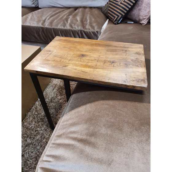 Laptop tafel | Bijzettafel mango hout 50x35x55