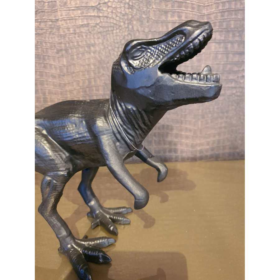 T-rex Dino beeld zwart 30x40cm