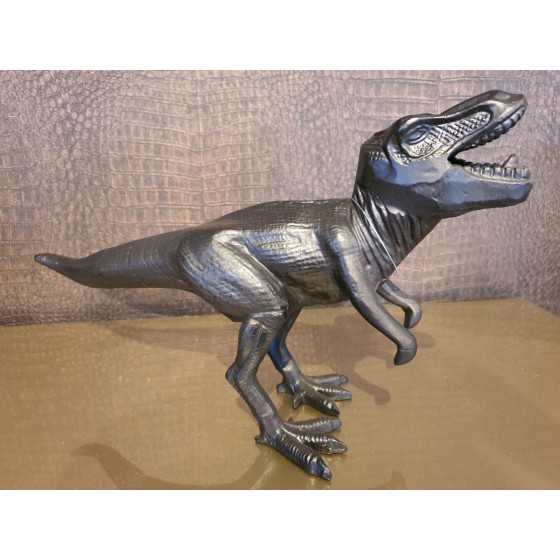 T-rex Dino beeld zwart 30x40cm