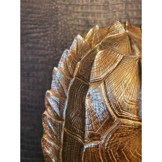 Schildpad goud op voet 41x12x22cm UITVERKOCHT